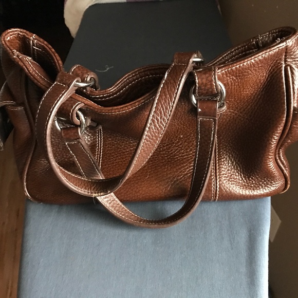 2/$30! Brown Leather tote - Picture 2 of 8